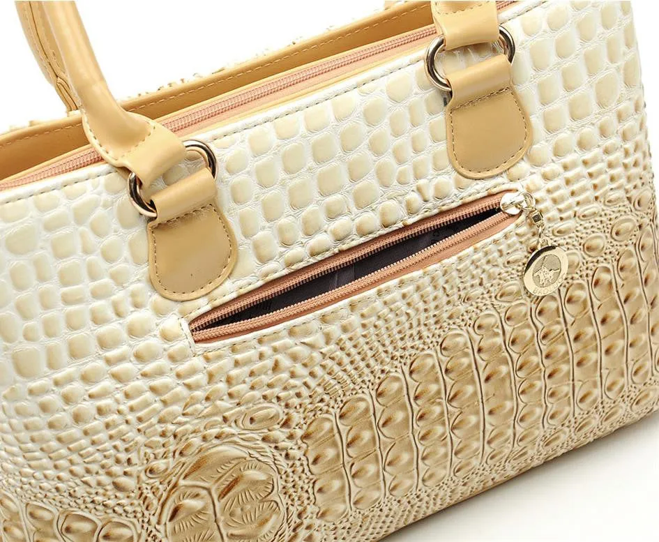 Fashion Women Handbags Crocodile Designer Bags Handbag For Women Famous Brand 2016 Bolsos Feminina Women Leather Handbags