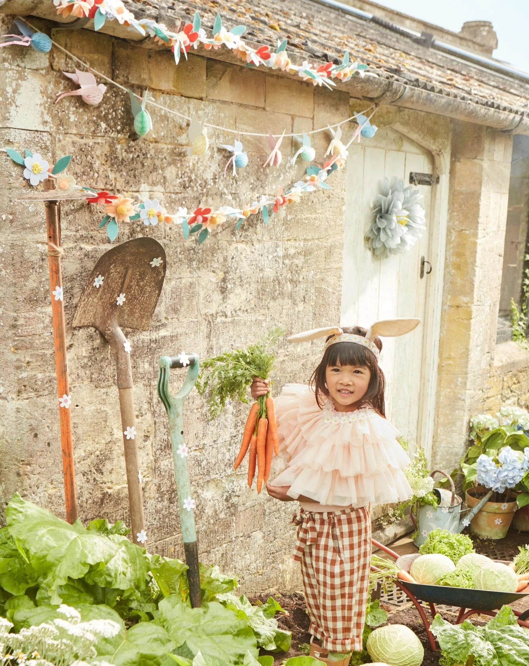 Felt Flower Garland
