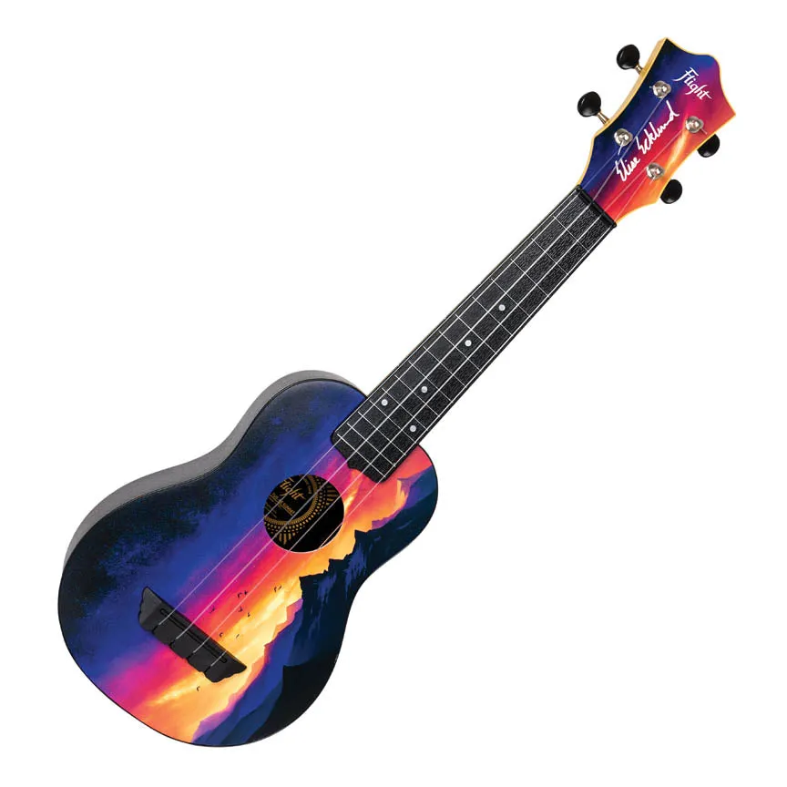 Flight Elise Ecklund Sunset Travel Ukulele Bundle