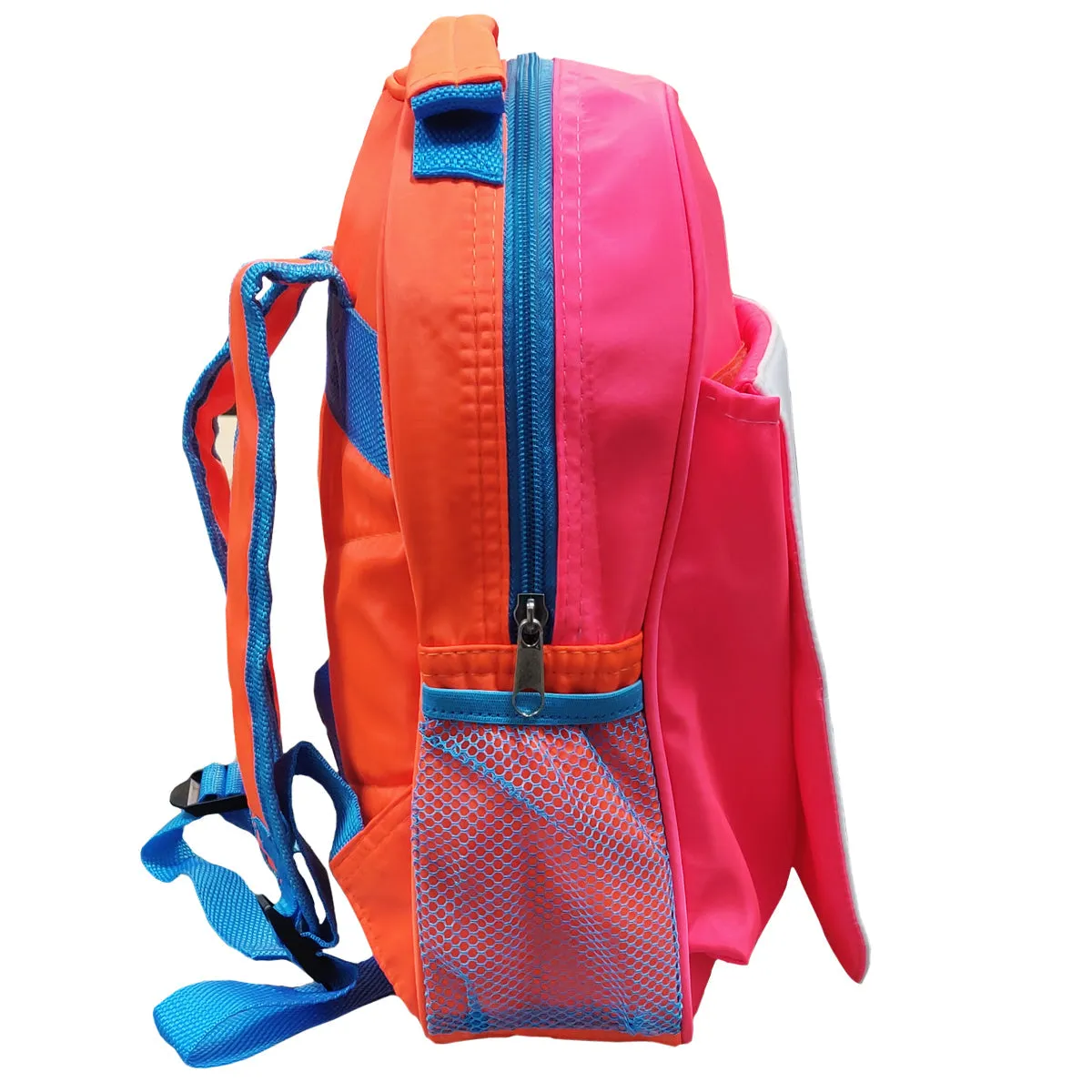 FULL CARTON - 20 x Neon Backpacks with Flap - Orange and Pink Hi Vis