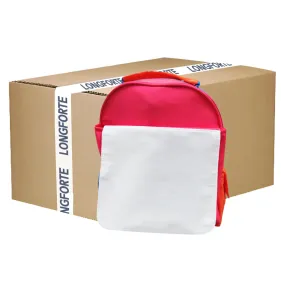 FULL CARTON - 20 x Neon Backpacks with Flap - Orange and Pink Hi Vis