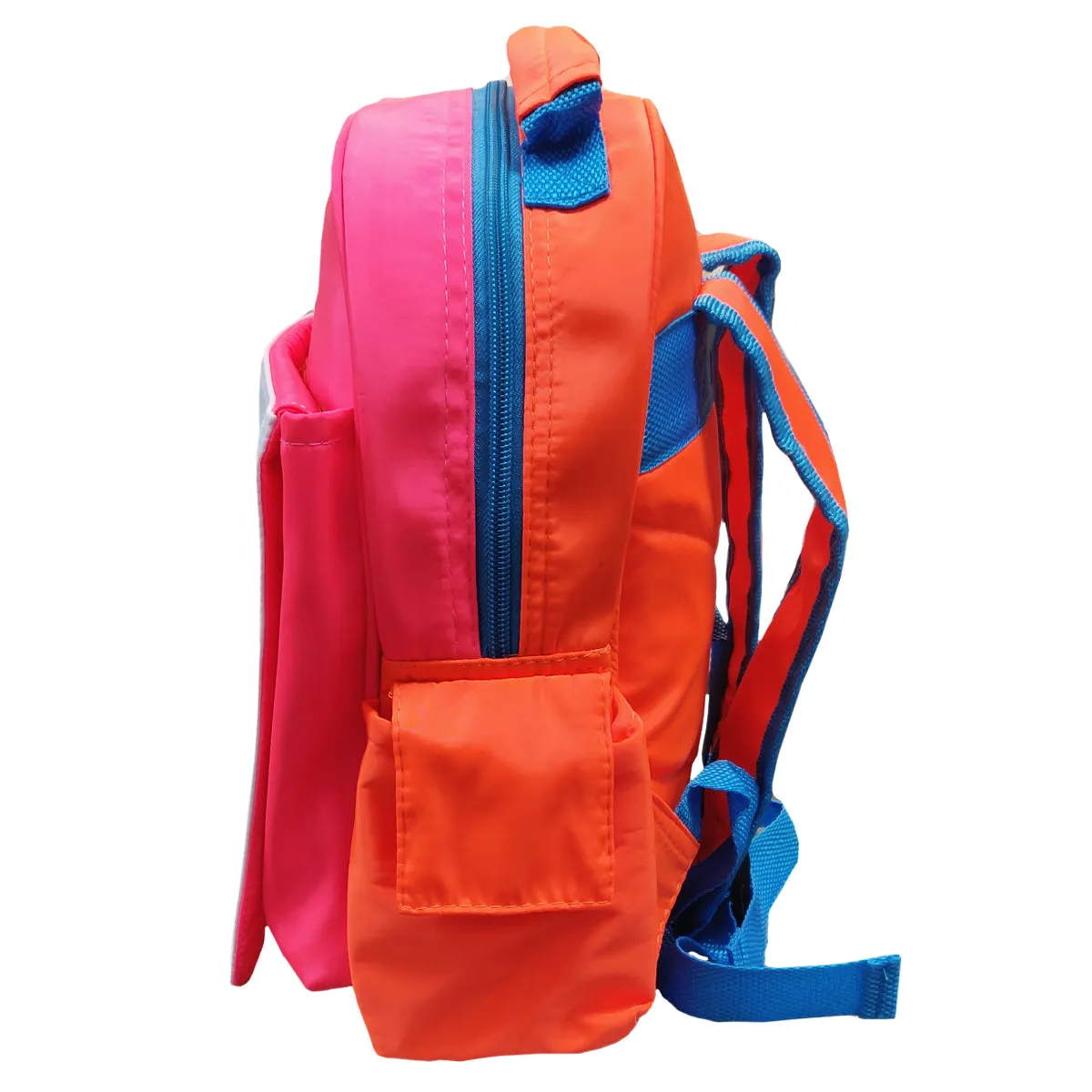 FULL CARTON - 20 x Neon Backpacks with Flap - Orange and Pink Hi Vis