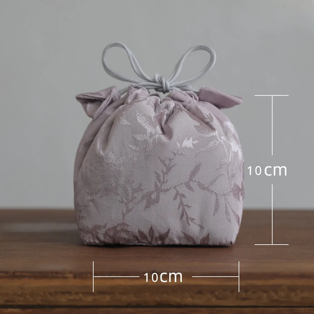 Gohobi Blue and Pink Teaware Storage Travel Bag