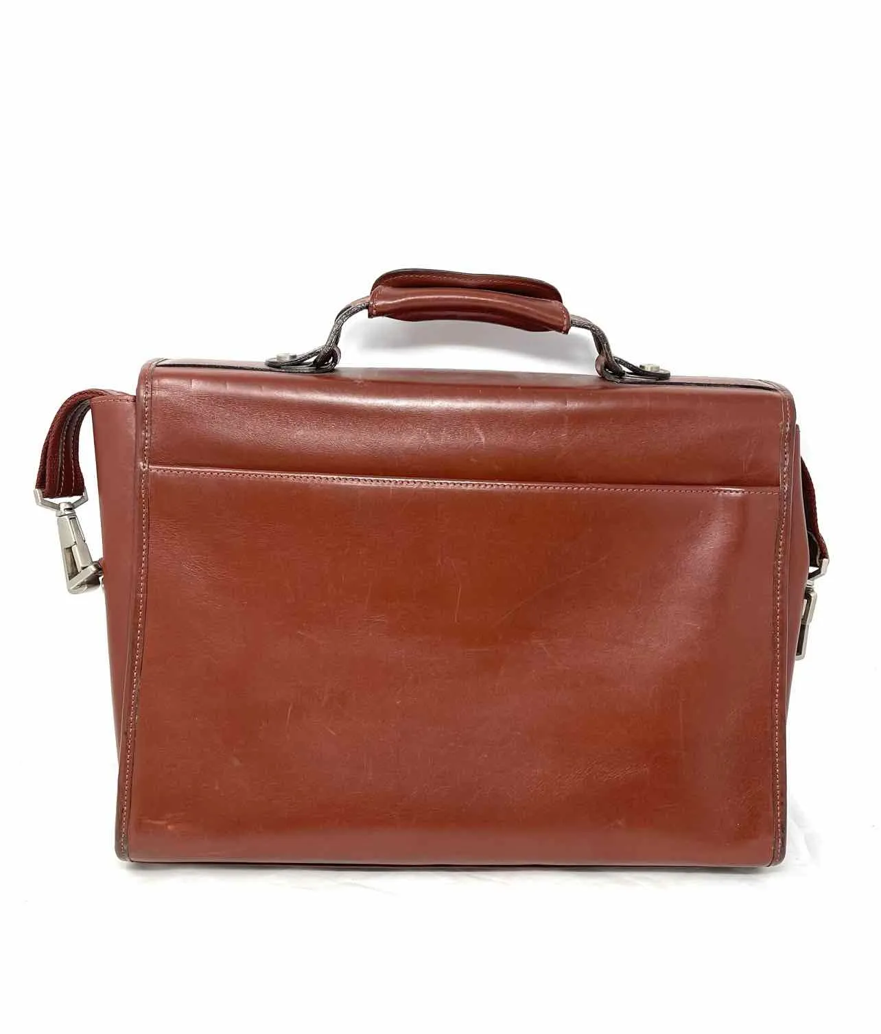 Hartmann Brown Leather Vintage Luggage Briefcase