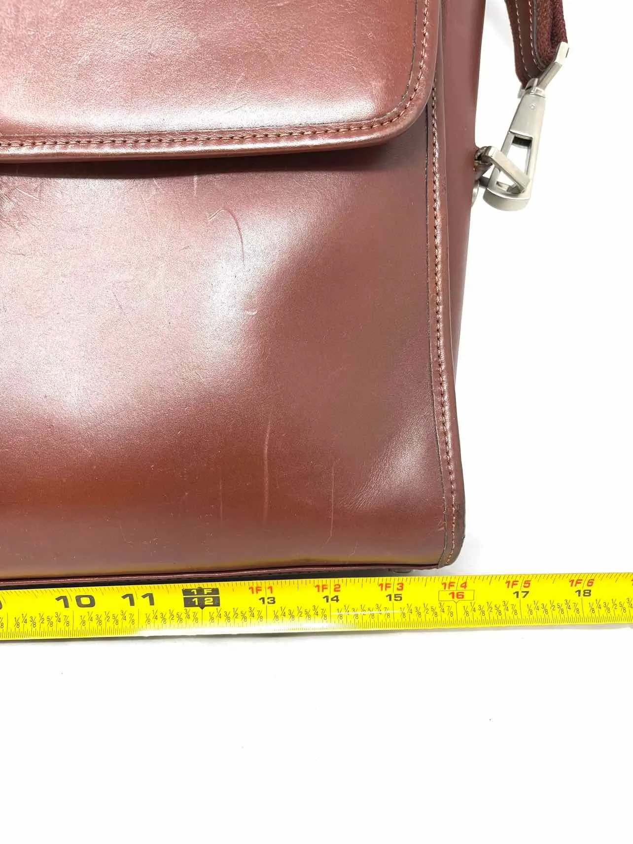 Hartmann Brown Leather Vintage Luggage Briefcase
