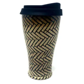 Herringbone Travel Tumbler