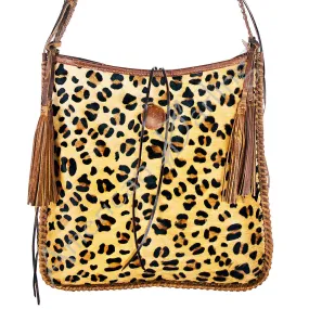 Hunted Down Leopard Hide & Leather Bucket Bag