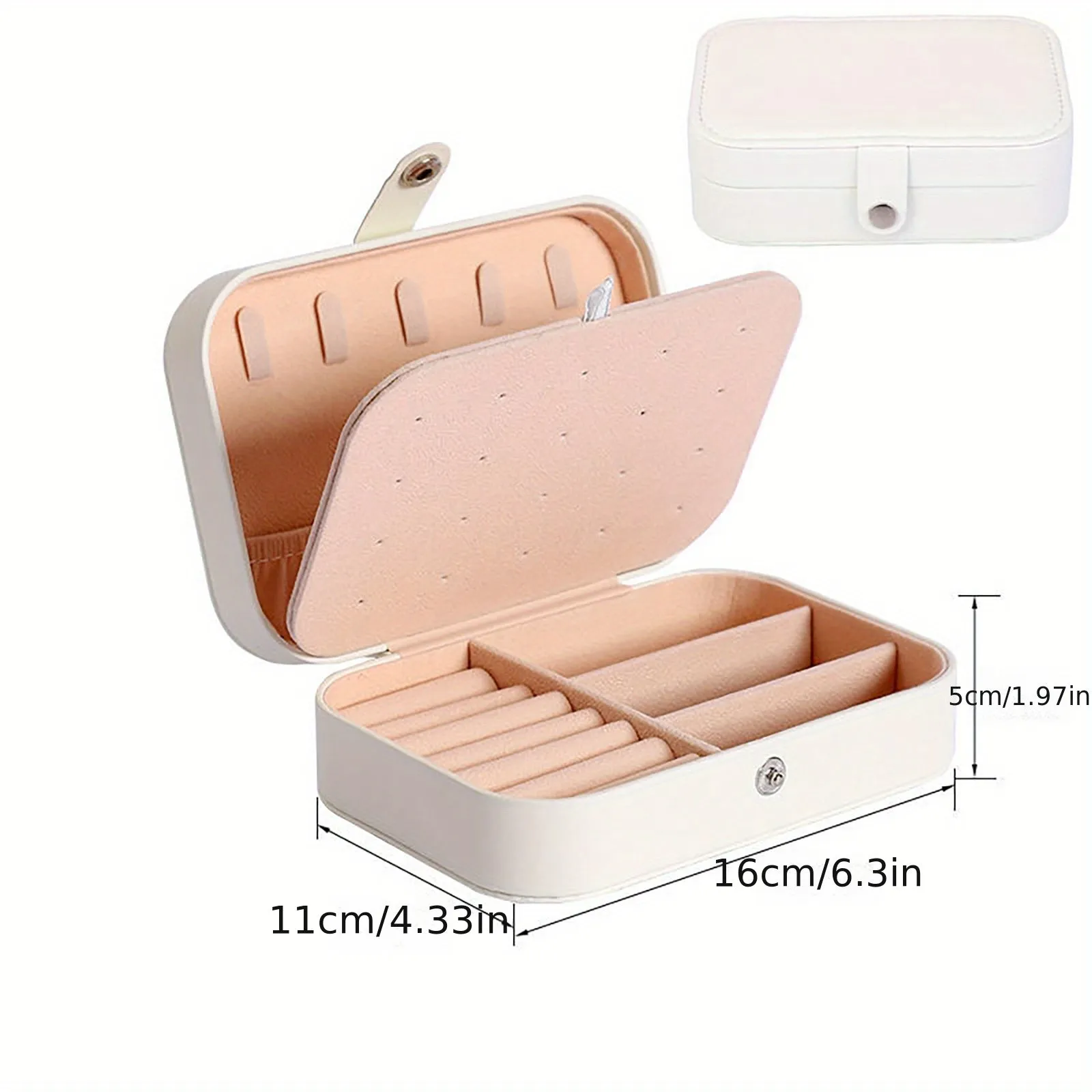 Jewelry Box Elegant Travel Organizer for Womens Accessories