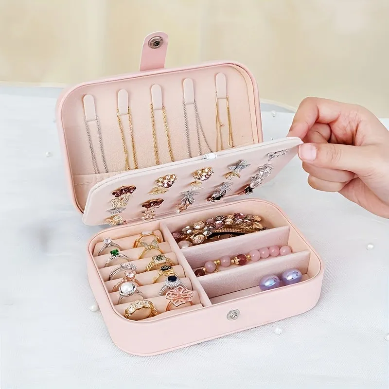 Jewelry Box Elegant Travel Organizer for Womens Accessories