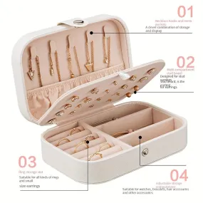 Jewelry Box Elegant Travel Organizer for Womens Accessories