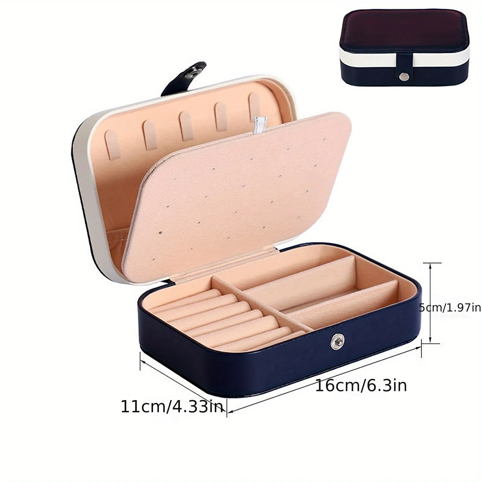 Jewelry Box Elegant Travel Organizer for Womens Accessories