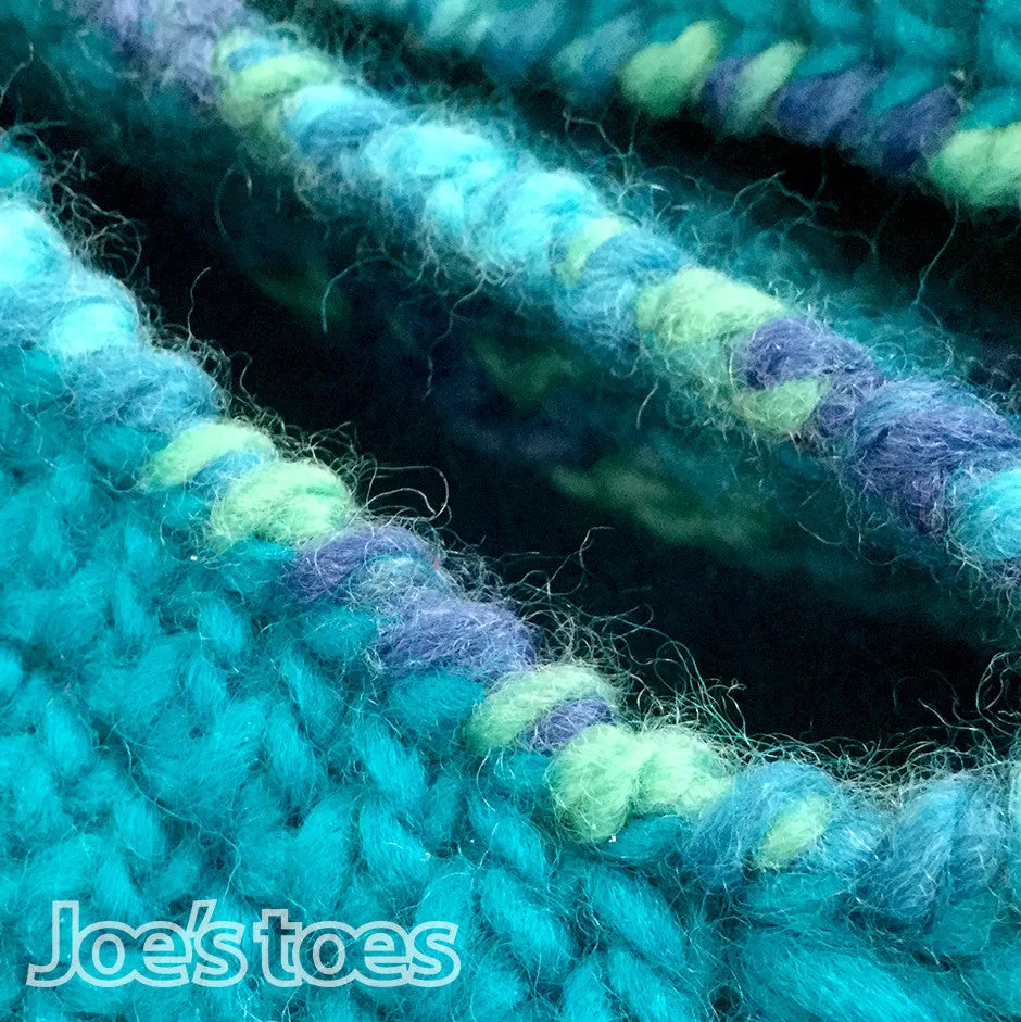 Joe's Toes Sarah Crochet Slipper Kit - Turquoise or Forest Mix