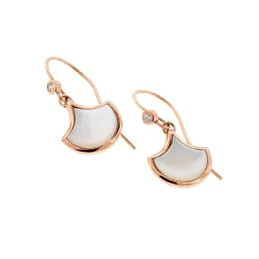 Koi Cascade Dangle Mother of Pearl Sterling Silver Earrings I Jan Leslie