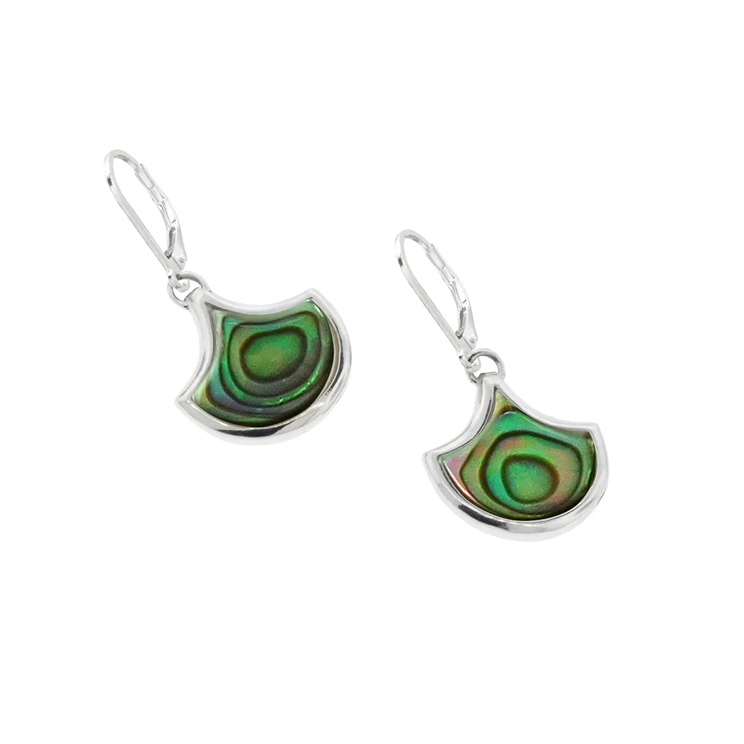 Koi Cascade Dangle Mother of Pearl Sterling Silver Earrings I Jan Leslie