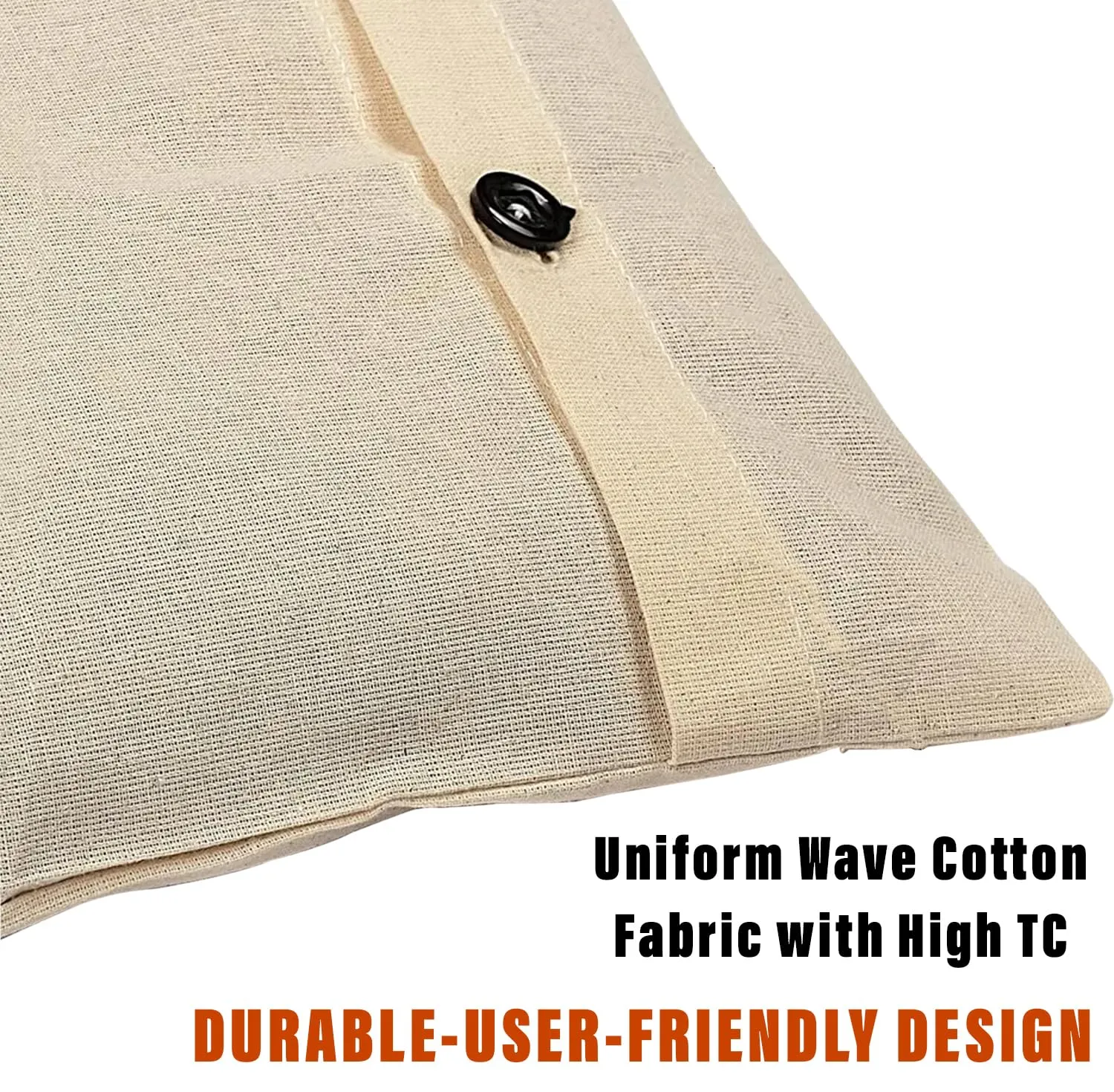Kuber Industries Saree Bags | Clothes Bags for Storage | Cotton Wardrobe Organizer | Mesh Window Cloth Storage Bags Set | Single Packing Saree Cover with Button | Pack of 10 | Cream