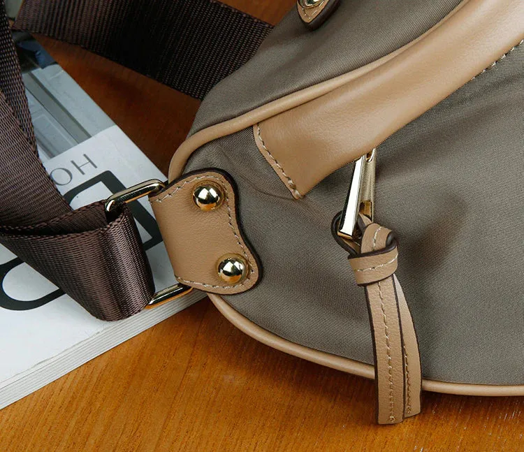 Ladies Black Nylon Crossbody Bag Chest Bag For Women