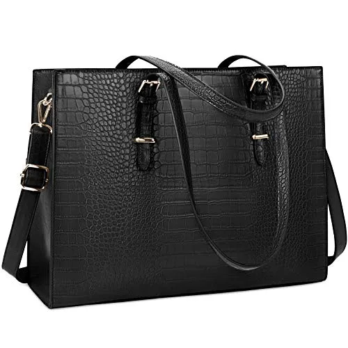 Leather Classy Computer Briefcase for Work, Travel and Leisure