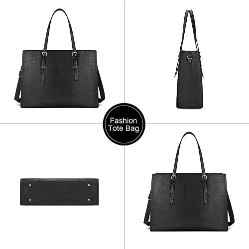 Leather Classy Computer Briefcase for Work, Travel and Leisure