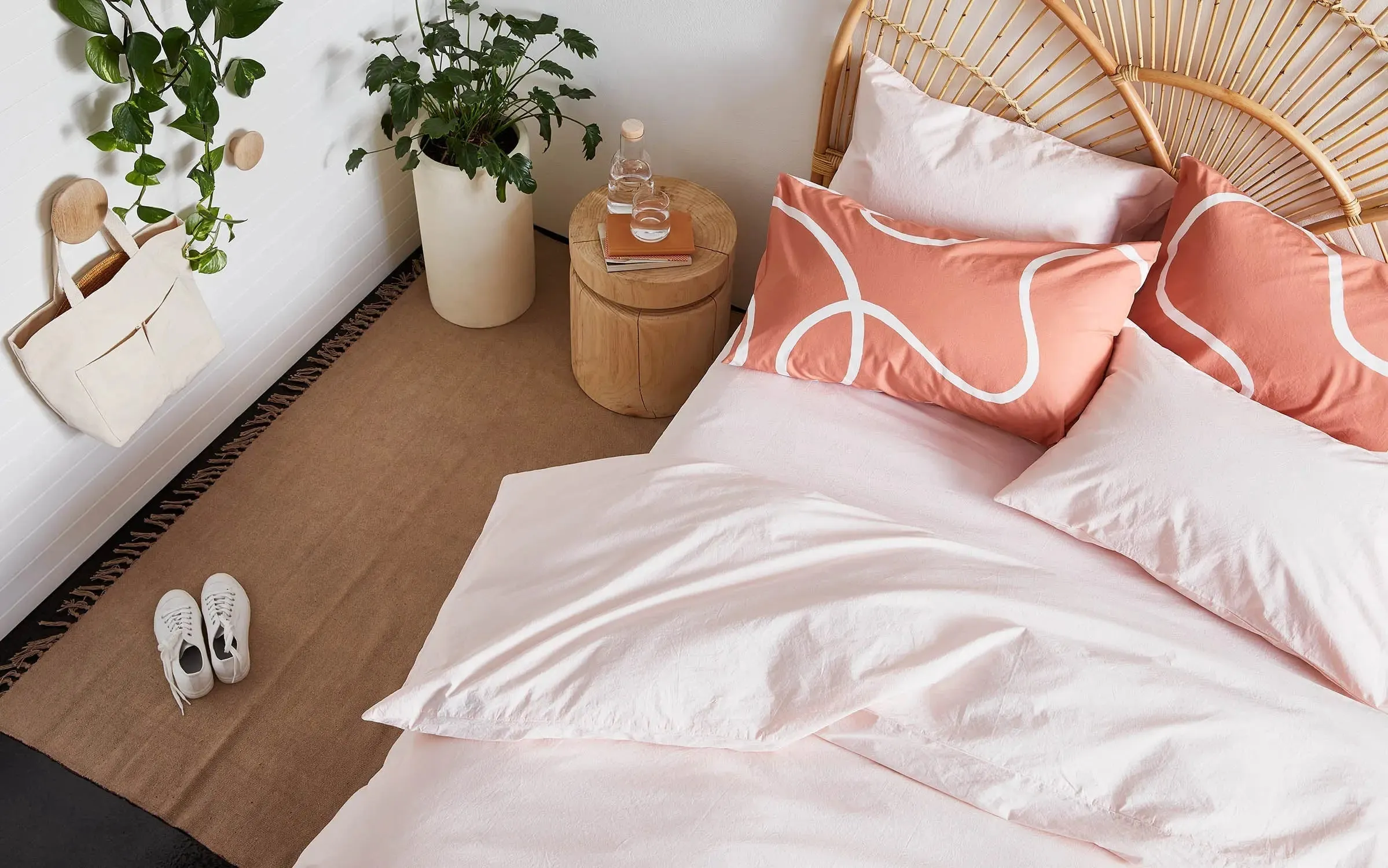 Light Pink Organic Cotton Duvet Cover