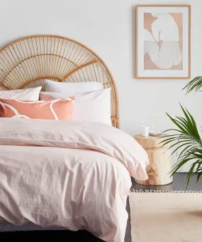 Light Pink Organic Cotton Duvet Cover