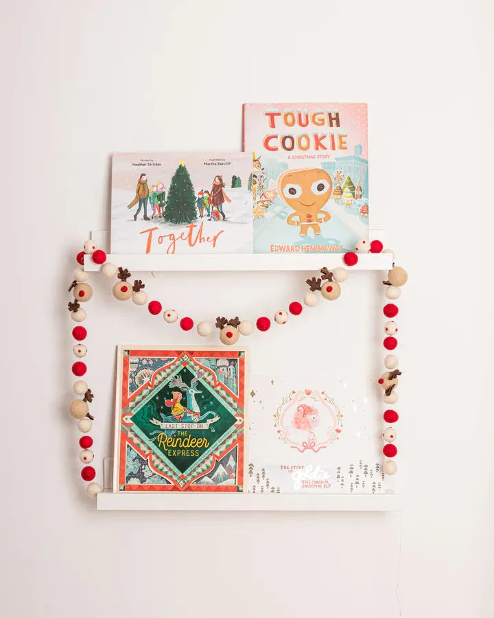 Lil North Co Felt Garland - Red Reindeer