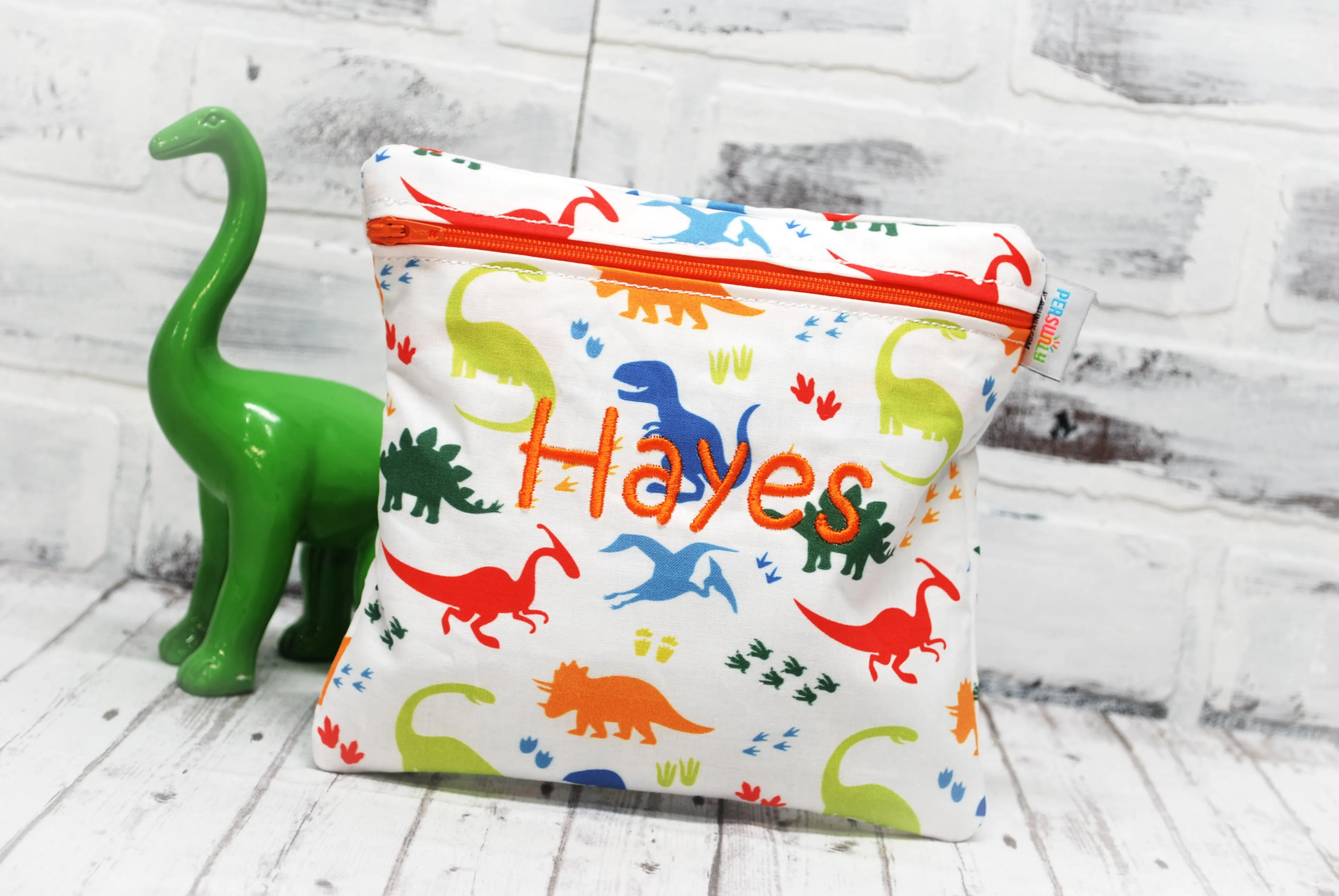 Little Dinos Personalized Reusable Food Bag