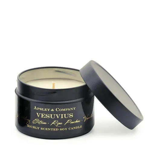 Luxury Vesuvius Travel Candle 150g by Apsley and Company