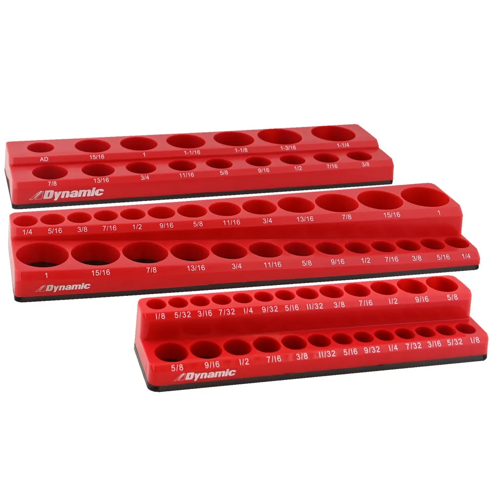 Magnetic Socket Organizers (1/4", 3/8”, & 1/2" Drive)