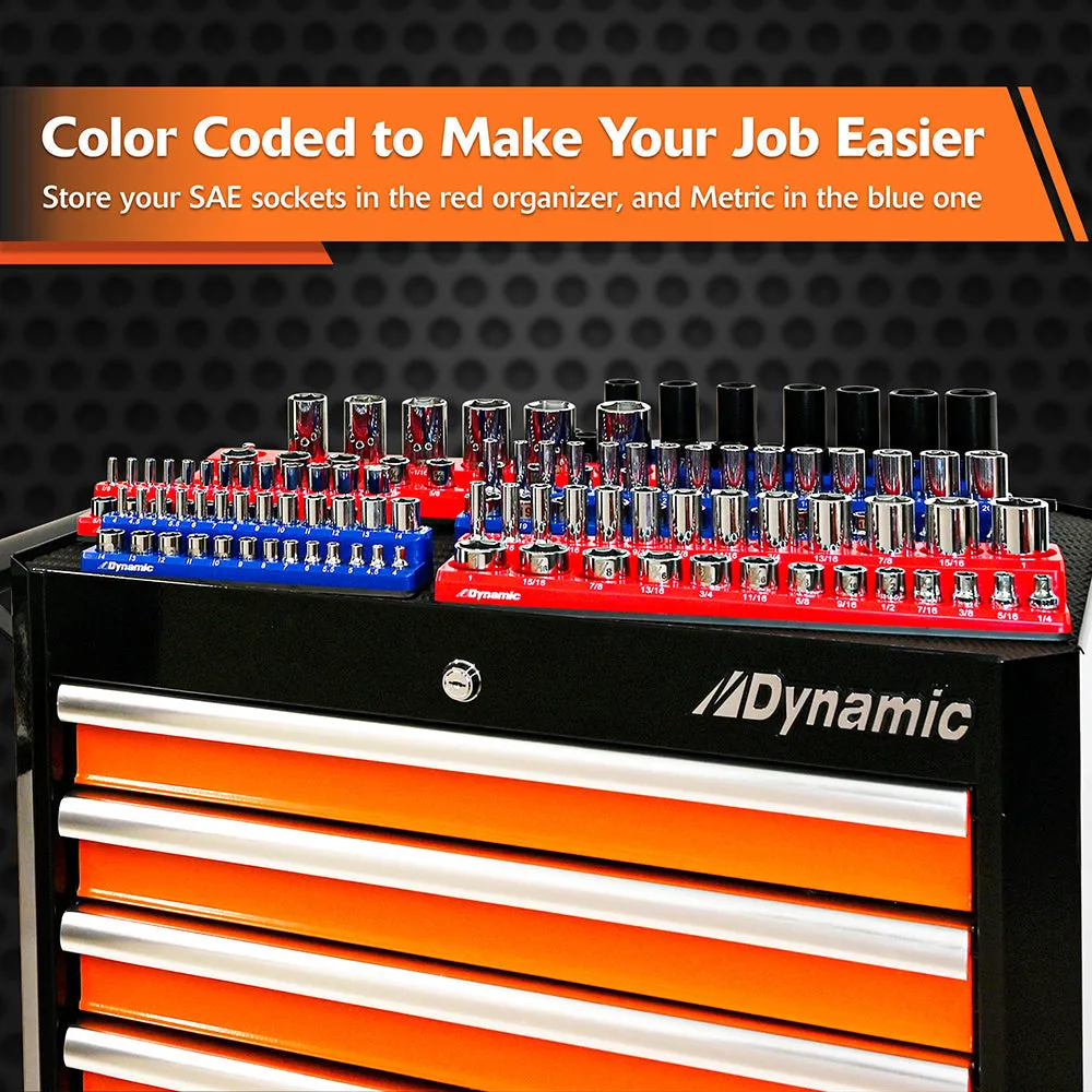 Magnetic Socket Organizers (1/4", 3/8”, & 1/2" Drive)