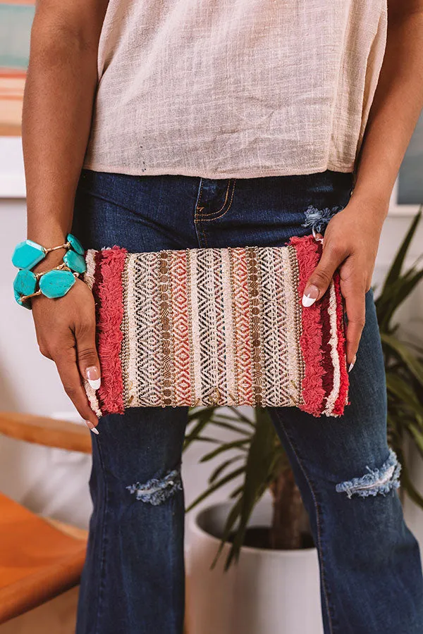 Meet Cute Embellished Crossbody In Pink