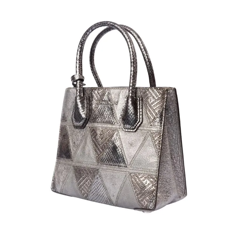 Michael Kors Mercer Metallic Patchwork Crossbody Bag
