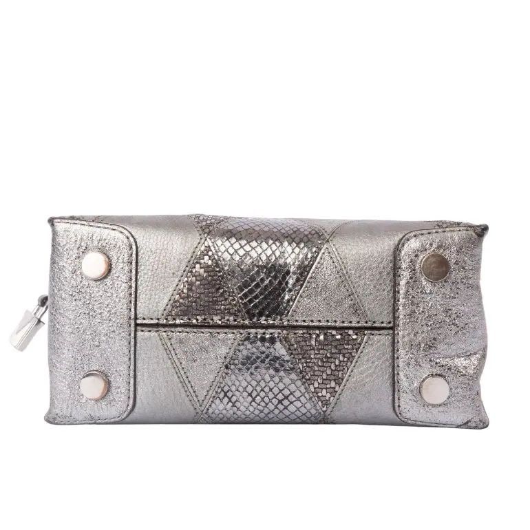Michael Kors Mercer Metallic Patchwork Crossbody Bag