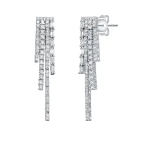 Monique Accent Fringe Dangle Earrings