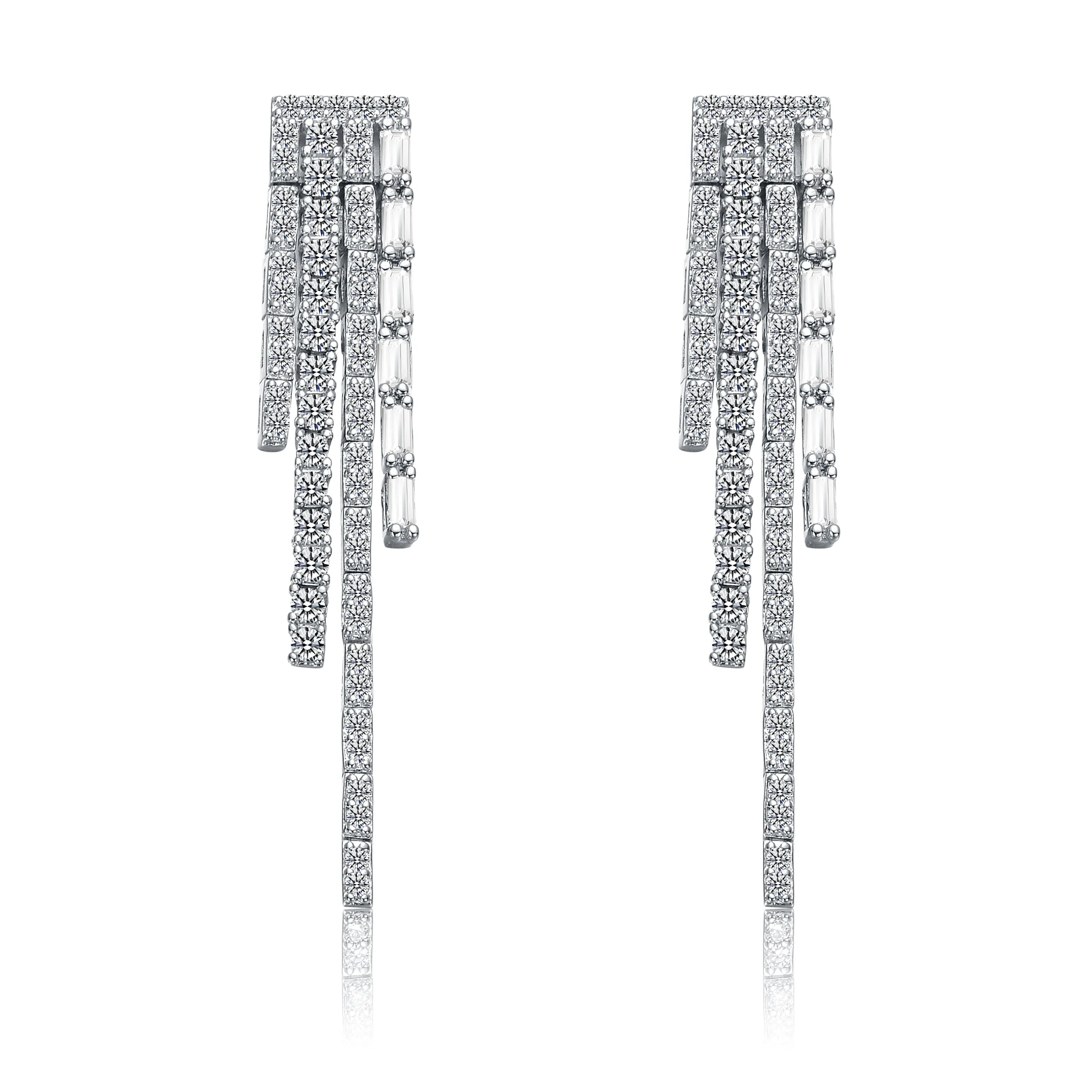 Monique Accent Fringe Dangle Earrings