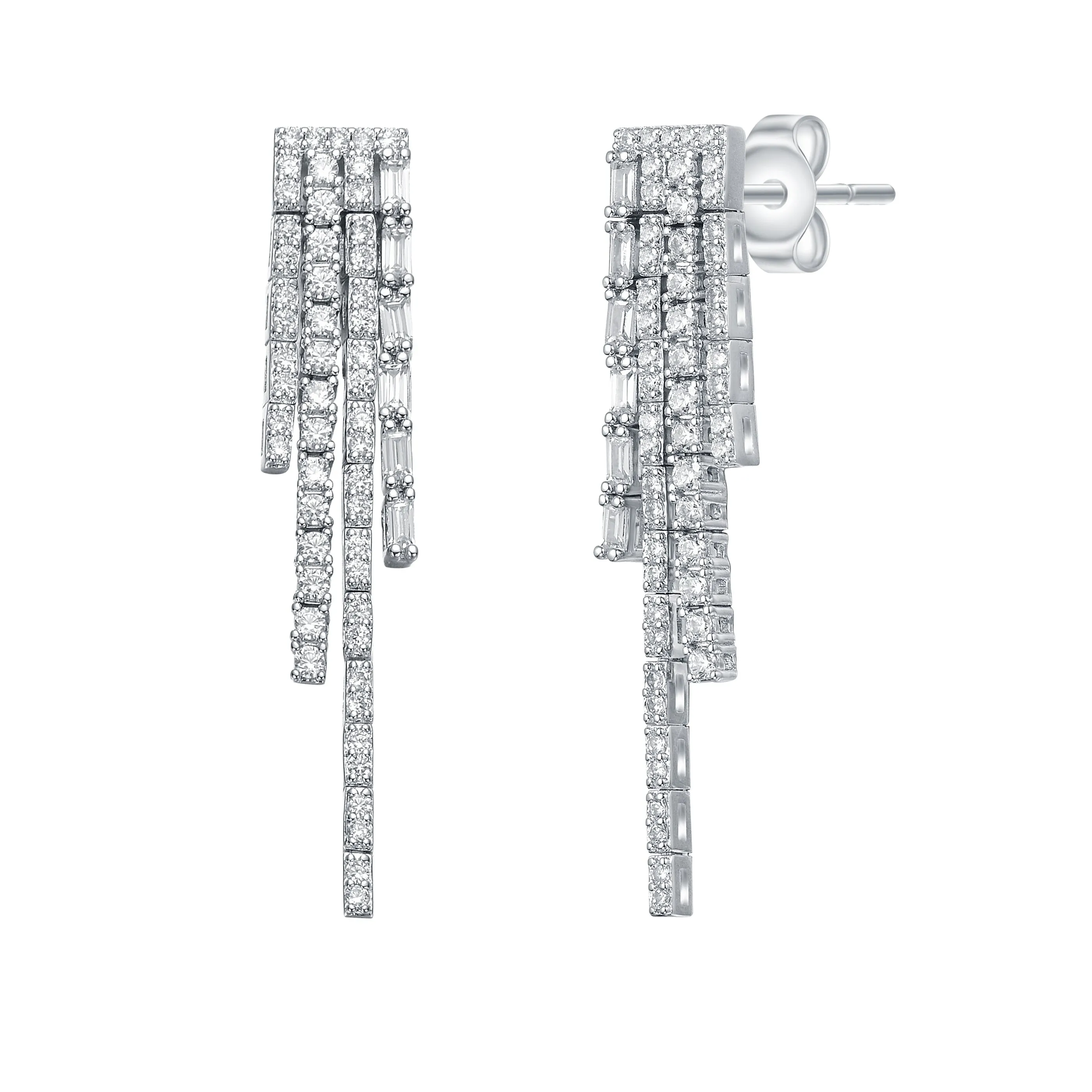 Monique Accent Fringe Dangle Earrings