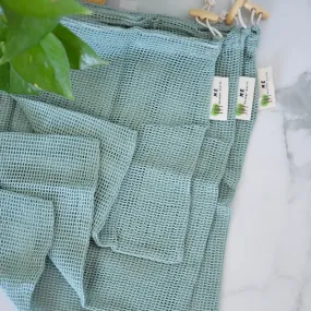 Organic Cotton Mesh Produce Bags- 3 Pack