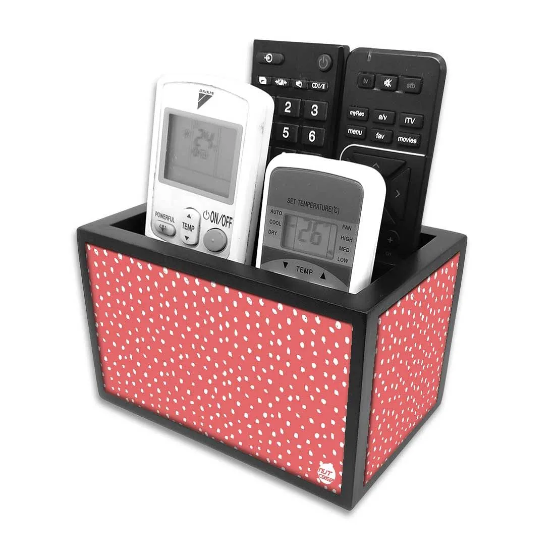 Organizer For TV AC Remotes - Pretty In Pink