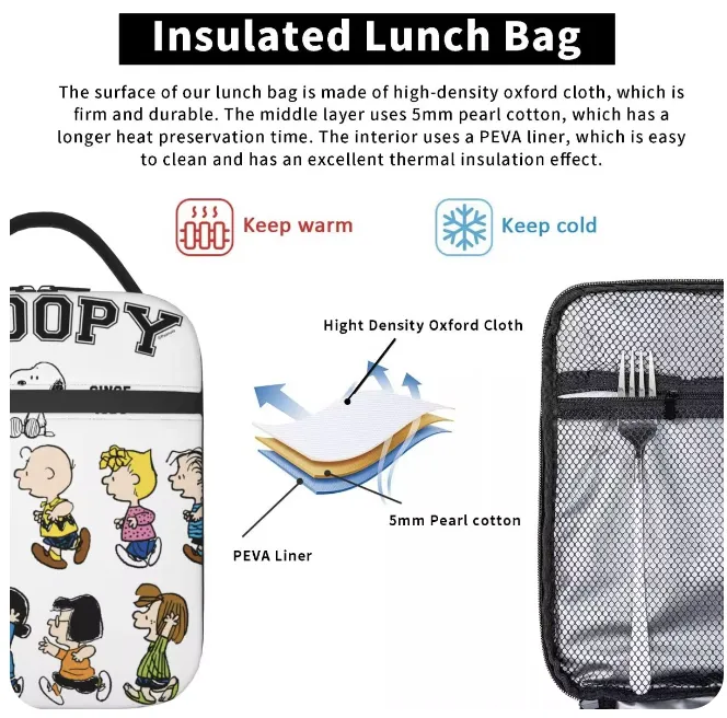 Peanuts 'Stay in Bed' Insulated Lunch Bag
