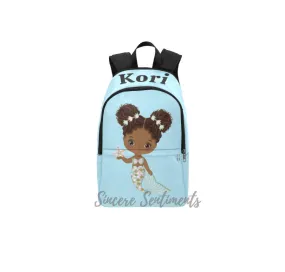 Personalized Blue Mermaid Back Pack