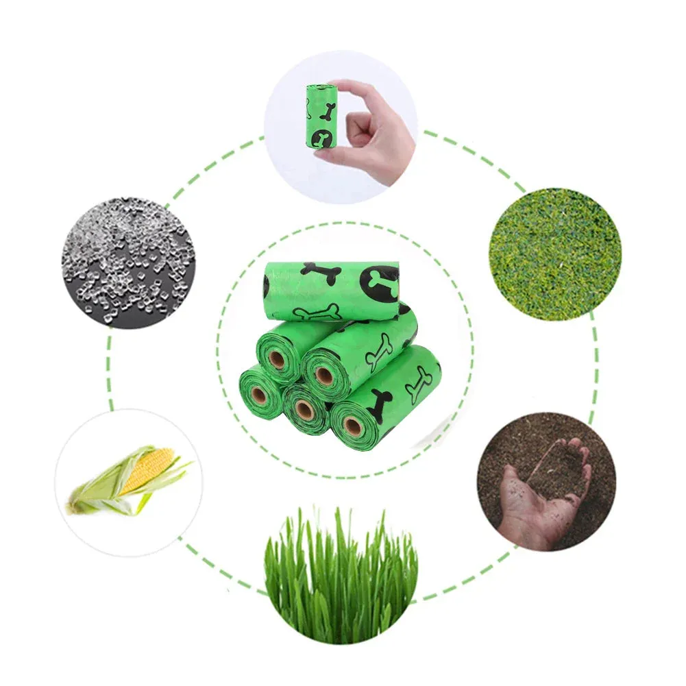 Pet Supplies Dog Poop Bags for Waste Refuse Cleanup, Doggy Roll Replacements for Outdoor Puppy Walking and Travel