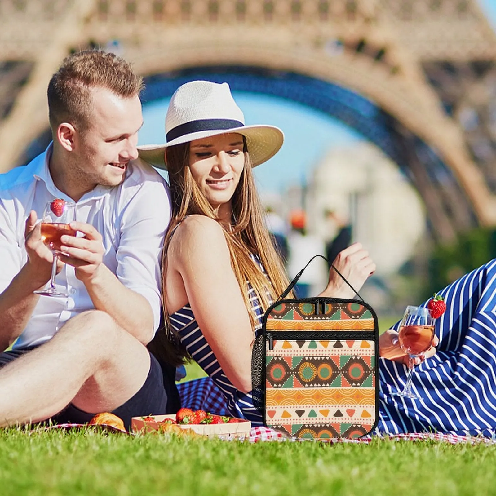 POD Upload Your Photo Portable Insulated Lunch Bag