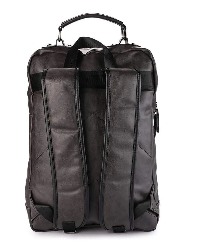 Pu Utility Large Backpack - Brown
