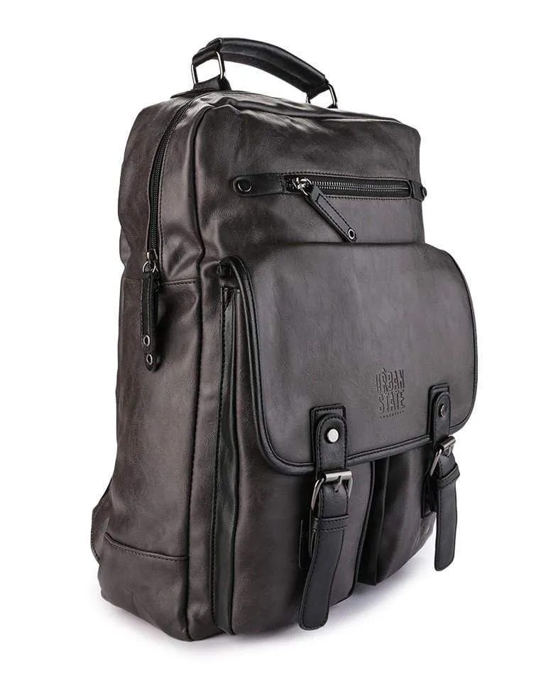 Pu Utility Large Backpack - Brown