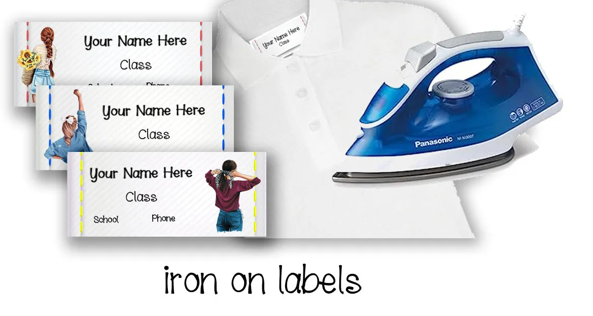 ""Fashion girls" School labels packs