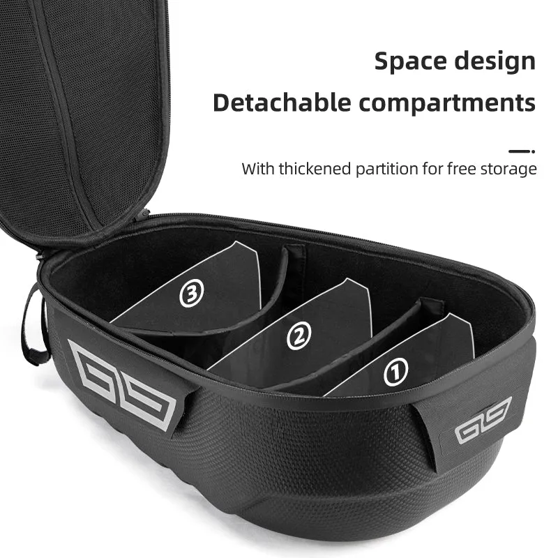 ROCKBROS 12L Hard Shell Rainproof MTB Road Bike Saddle Rear Rack Bag with Bike Cargo Rack