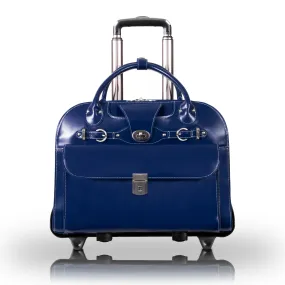 ROSEVILLE | 15” Leather Detachable-Wheeled Laptop Case