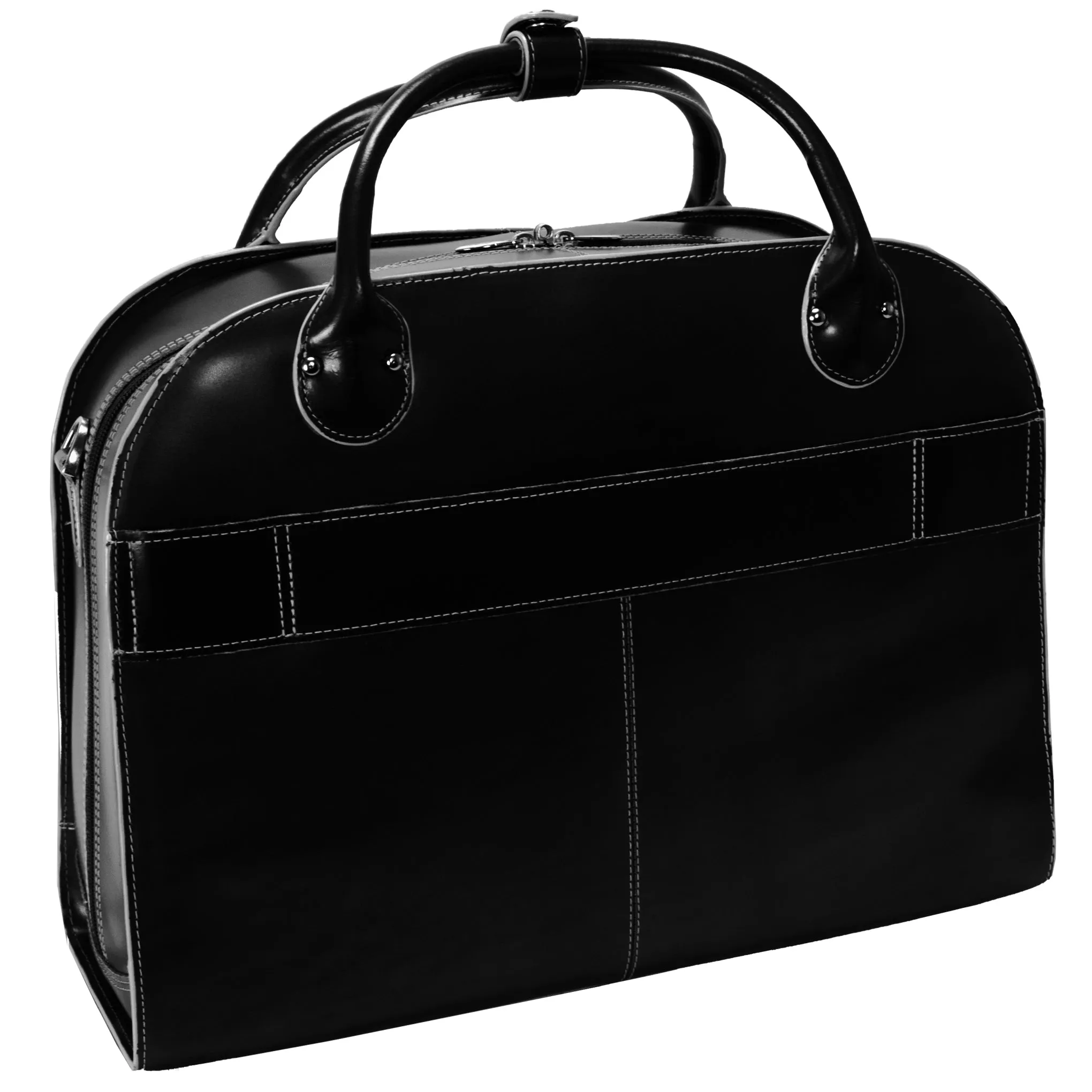 ROSEVILLE | 15” Leather Detachable-Wheeled Laptop Case
