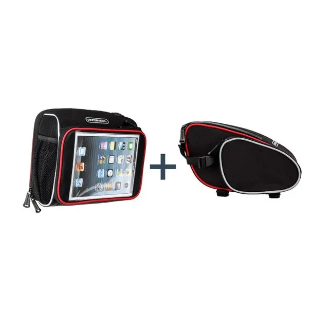 Roswheel Handlebar basket bycicle cycling bags bicycle bag pannier for ipad mini 7 8 inch bike bag accessories tablet pc