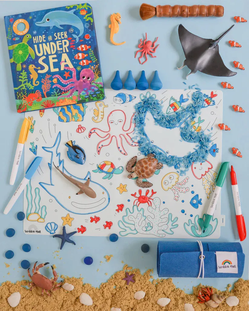 Scribble Mat Under the Sea Reusable Colouring Mat
