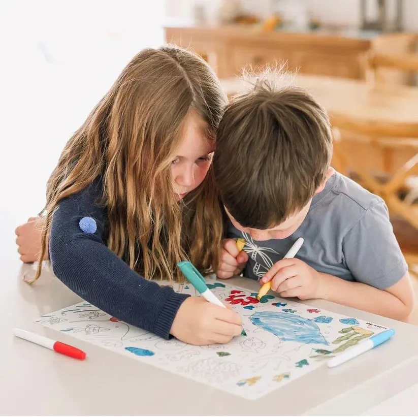 Scribble Mat Under the Sea Reusable Colouring Mat